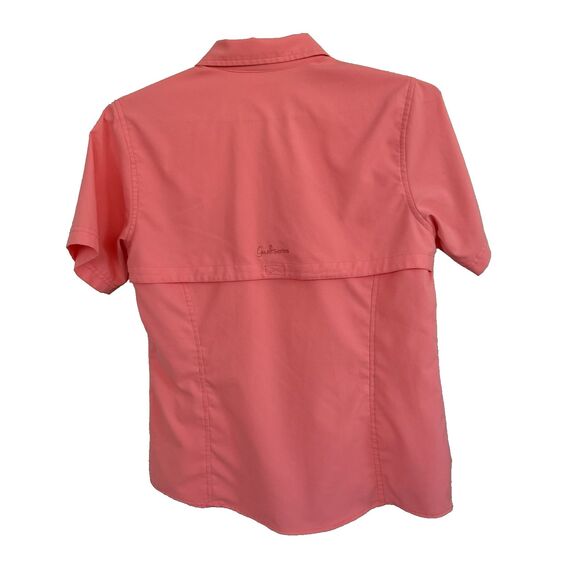 Women's Gander Mountain Guide Series Vented Button Up Outdoor Shirt Size M Peach - Picture 5 of 5